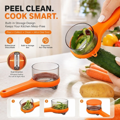 Upgrade Vegetable Peeler with Built-in Collection Container