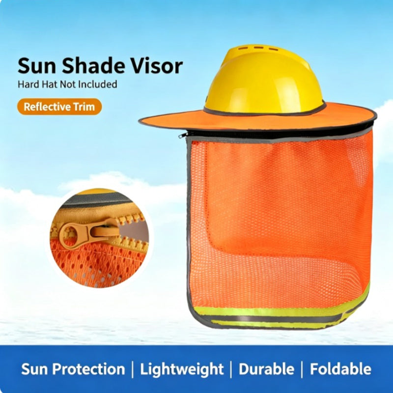 orange / Extended length + zipper design + reflective strip
