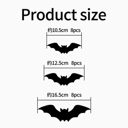 🦇 3D Halloween Bat Wall Decor Set – Create a Spooky Flying Bat Display in Minutes