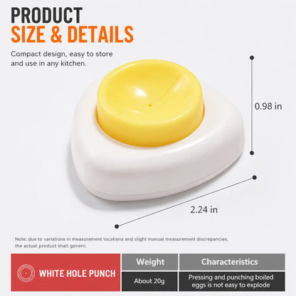 2-Pack Magnetic Egg Piercer – One-Press Egg Pricker for Smoother Boiling & Easier Peeling