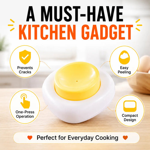 2-Pack Magnetic Egg Piercer – One-Press Egg Pricker for Smoother Boiling & Easier Peeling