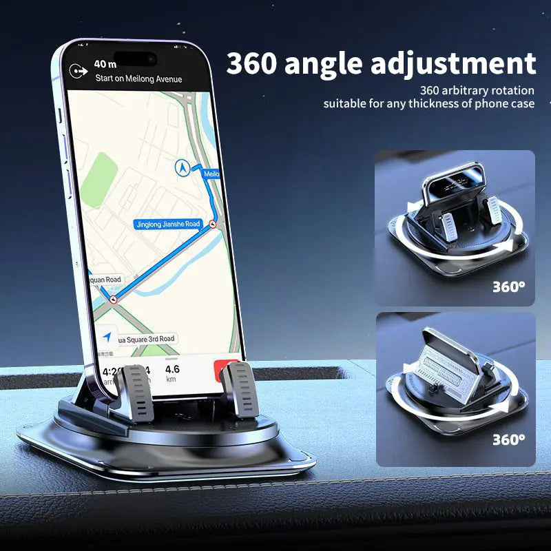 Anti-Slip Car Phone Holder with 360° Rotation