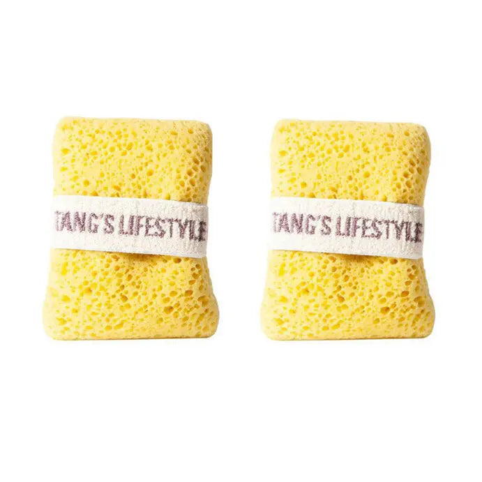 2-Pack Quick-Foaming Soap Pocket Bath Sponges with Easy-Grip Hand Straps