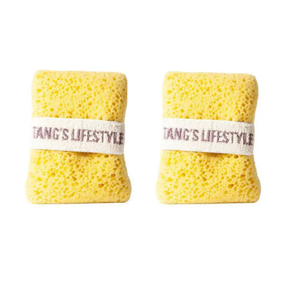 2-Pack Quick-Foaming Soap Pocket Bath Sponges with Easy-Grip Hand Straps