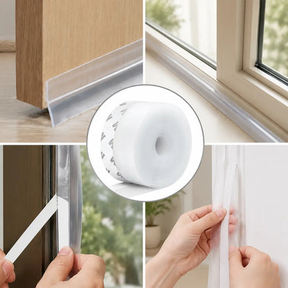 Premium Door & Window Weather Stripping Seal — Block Drafts, Reduce Noise & Save Energy