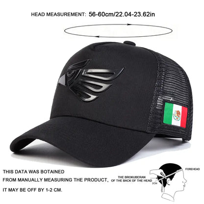 Unisex Eagle Label Breathable Mesh Sunscreen Baseball Cap