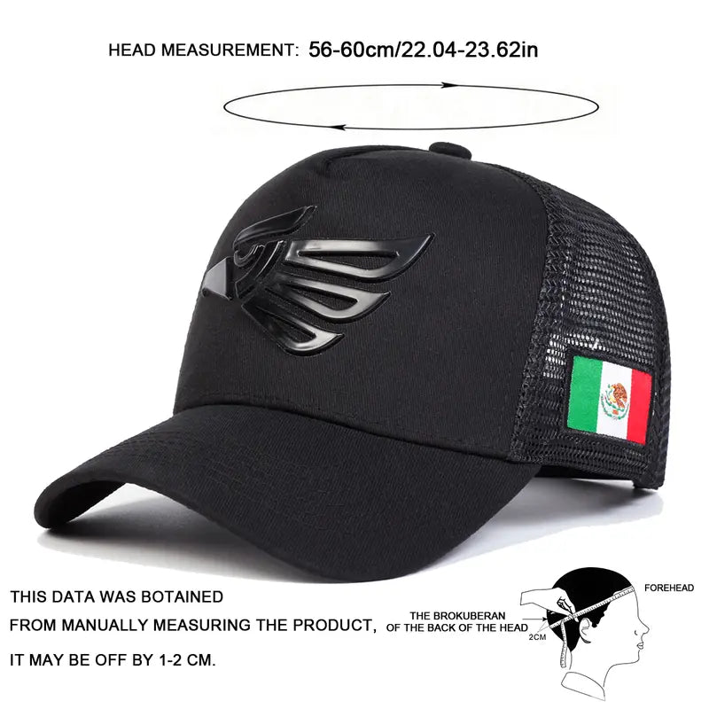Funny Golf Trucker Hat for Men – American Flag Patch, Breathable Mesh Adjustable Snapback Cap