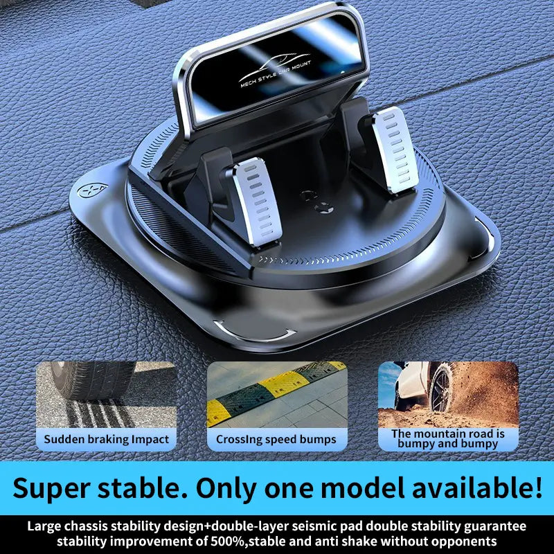 Anti-Slip Car Phone Holder with 360° Rotation