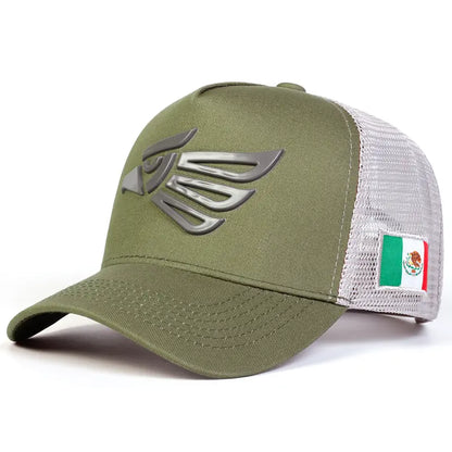 Unisex Eagle Label Breathable Mesh Sunscreen Baseball Cap