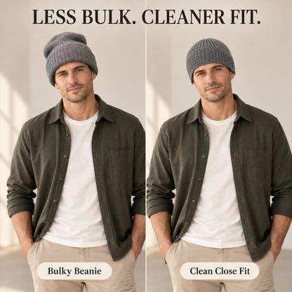 Slim Fit Knit Beanie — Warm Without the Bulk