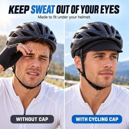 Cycling Under-Helmet Cap — Sweat-Wicking, Breathable Mesh, 6 Colors