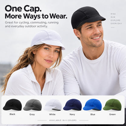 Cycling Under-Helmet Cap — Sweat-Wicking, Breathable Mesh, 6 Colors
