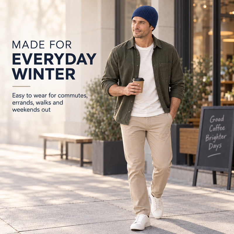 Slim Fit Knit Beanie — Warm Without the Bulk
