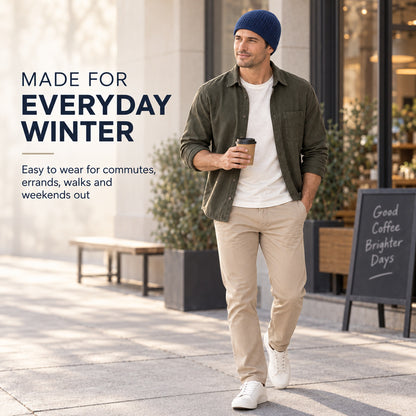 Slim Fit Knit Beanie — Warm Without the Bulk