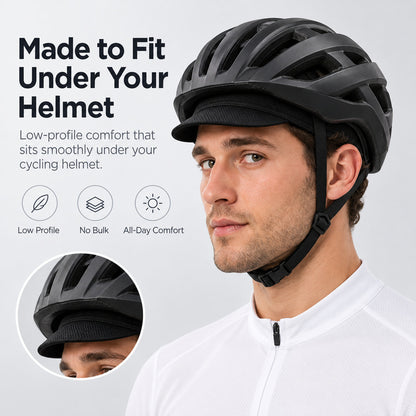 Cycling Under-Helmet Cap — Sweat-Wicking, Breathable Mesh, 6 Colors