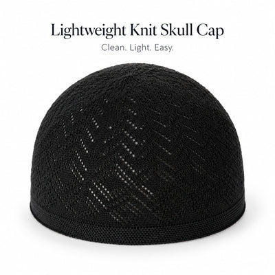 Breathable Knit Kufi Prayer Cap