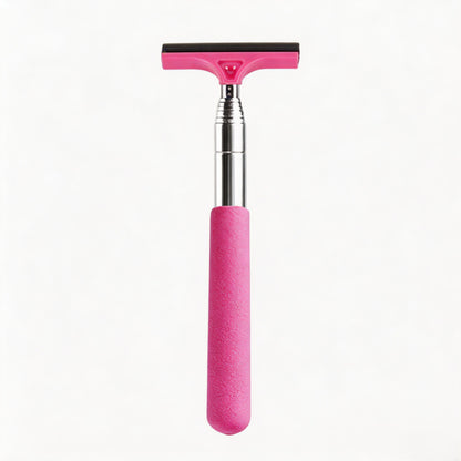 Retractable Car Rearview Mirror Wiper with Long Handle, Universal Side Mirror Squeegee