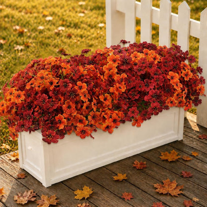 🍂🌸 Halloween Fall UV Resistant Artificial Colorful Fake Flowers