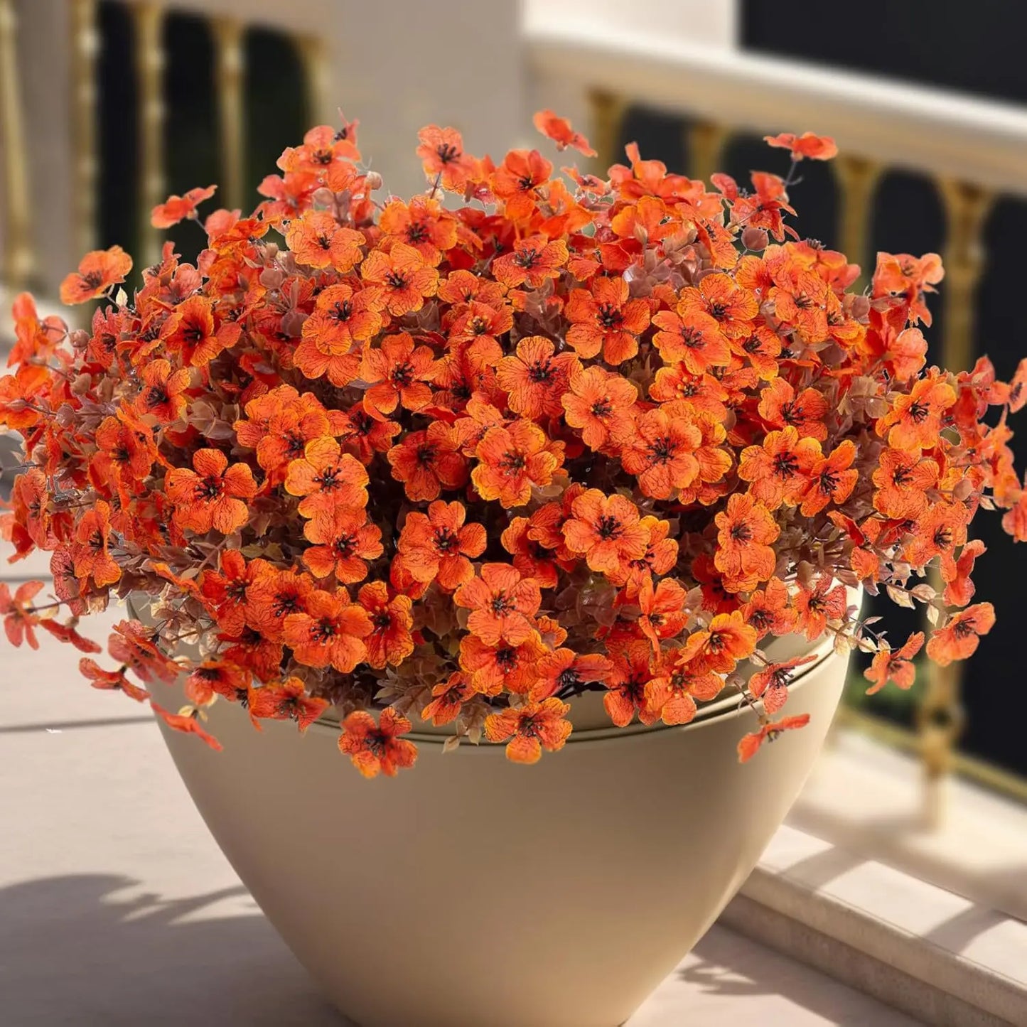 🍂🌸 Halloween Fall UV Resistant Artificial Colorful Fake Flowers