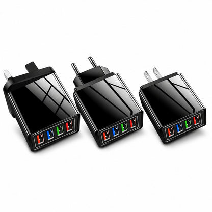 4-Port Travel Charger for Fast & Convenient Charging