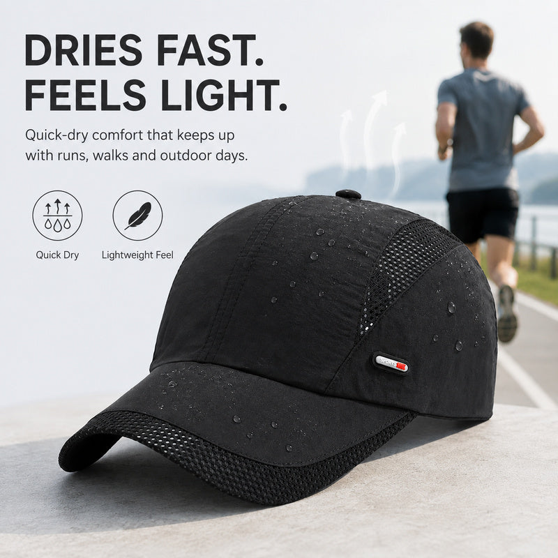 Quick-Dry Mesh Baseball Cap – Breathable Outdoor Sports Hat