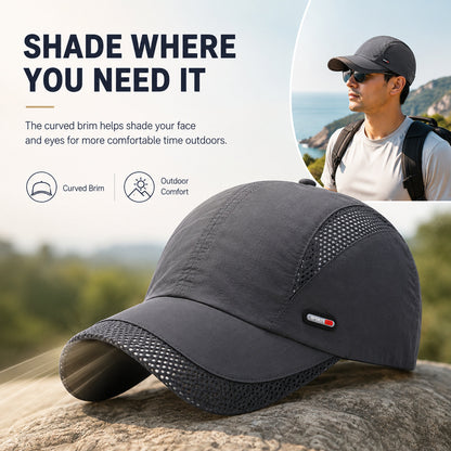 Quick-Dry Mesh Baseball Cap – Breathable Outdoor Sports Hat