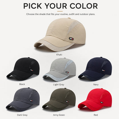 Quick-Dry Mesh Baseball Cap – Breathable Outdoor Sports Hat