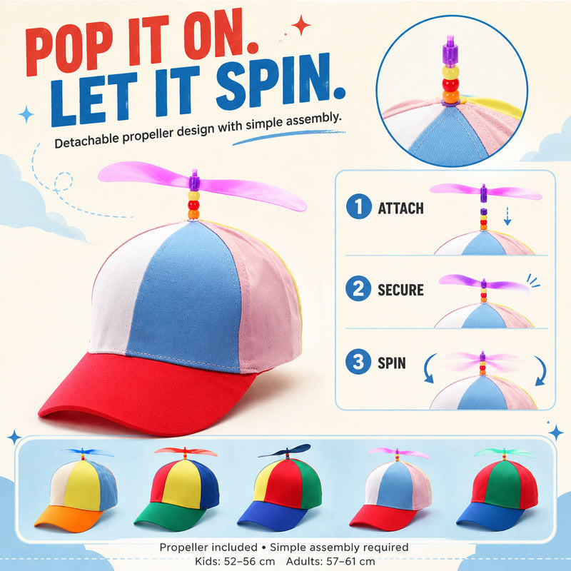Propeller Baseball Cap – Spin · Smile · Stand Out