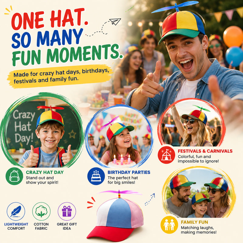 Propeller Baseball Cap – Spin · Smile · Stand Out