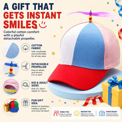 Propeller Baseball Cap – Spin · Smile · Stand Out