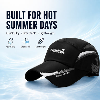 Aquatic Sports Quick-Dry Baseball Cap – Breathable Lightweight Summer Hat