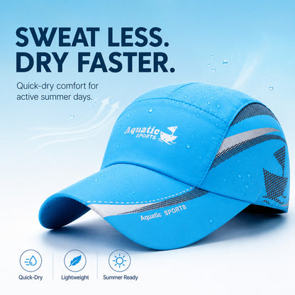 Aquatic Sports Quick-Dry Baseball Cap – Breathable Lightweight Summer Hat