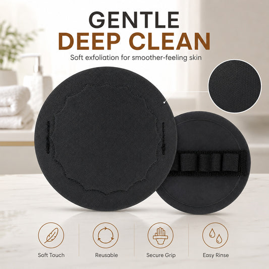6-Pack Soft Silicone Shower Scrubber – Gentle Exfoliating Body Scrubber for All Skin Types