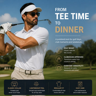 Breathable and slim-fitting polo shirt