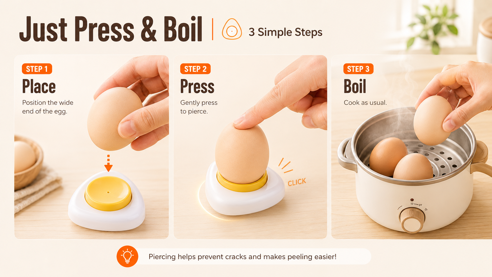 Just Press & Boil