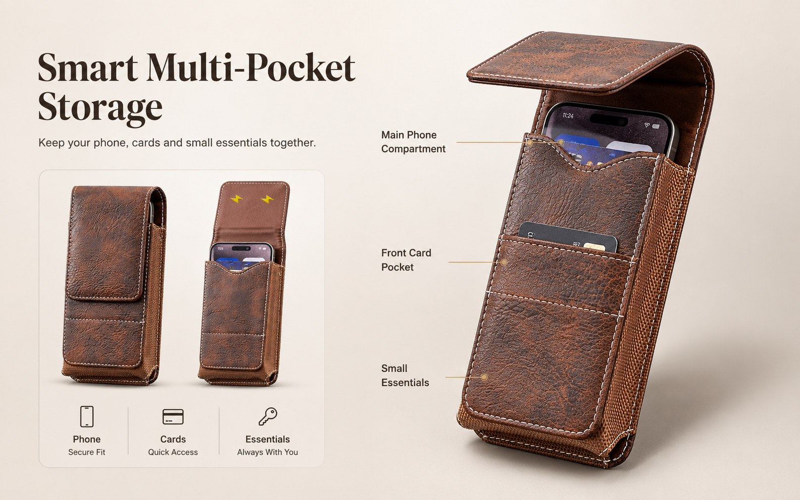 Smart Multi-Pocket Storage