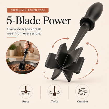 Plastic MeatChopper handheld meat chopper cooking spatula minced meat chopper mixing shovel