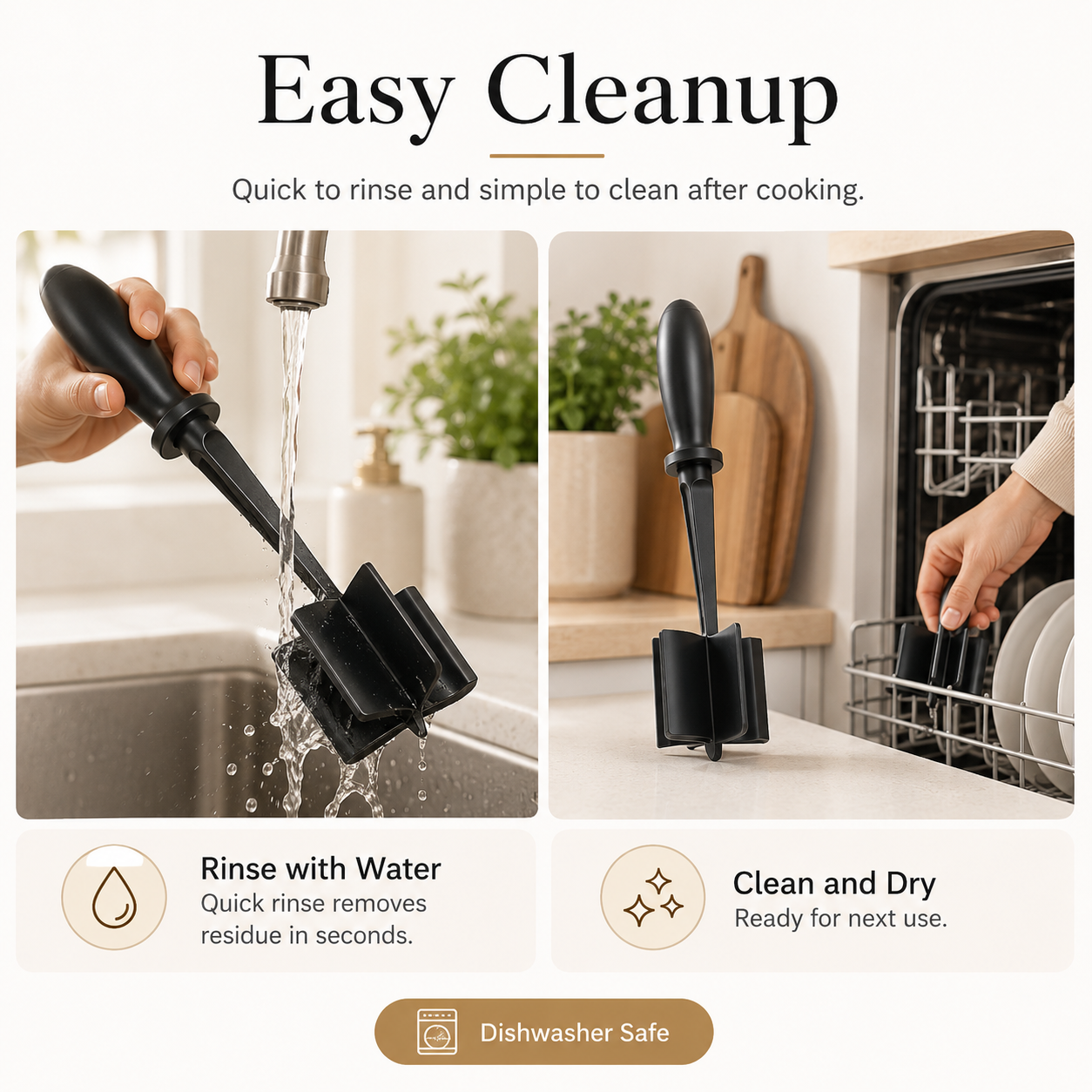 Plastic MeatChopper handheld meat chopper cooking spatula minced meat chopper mixing shovel