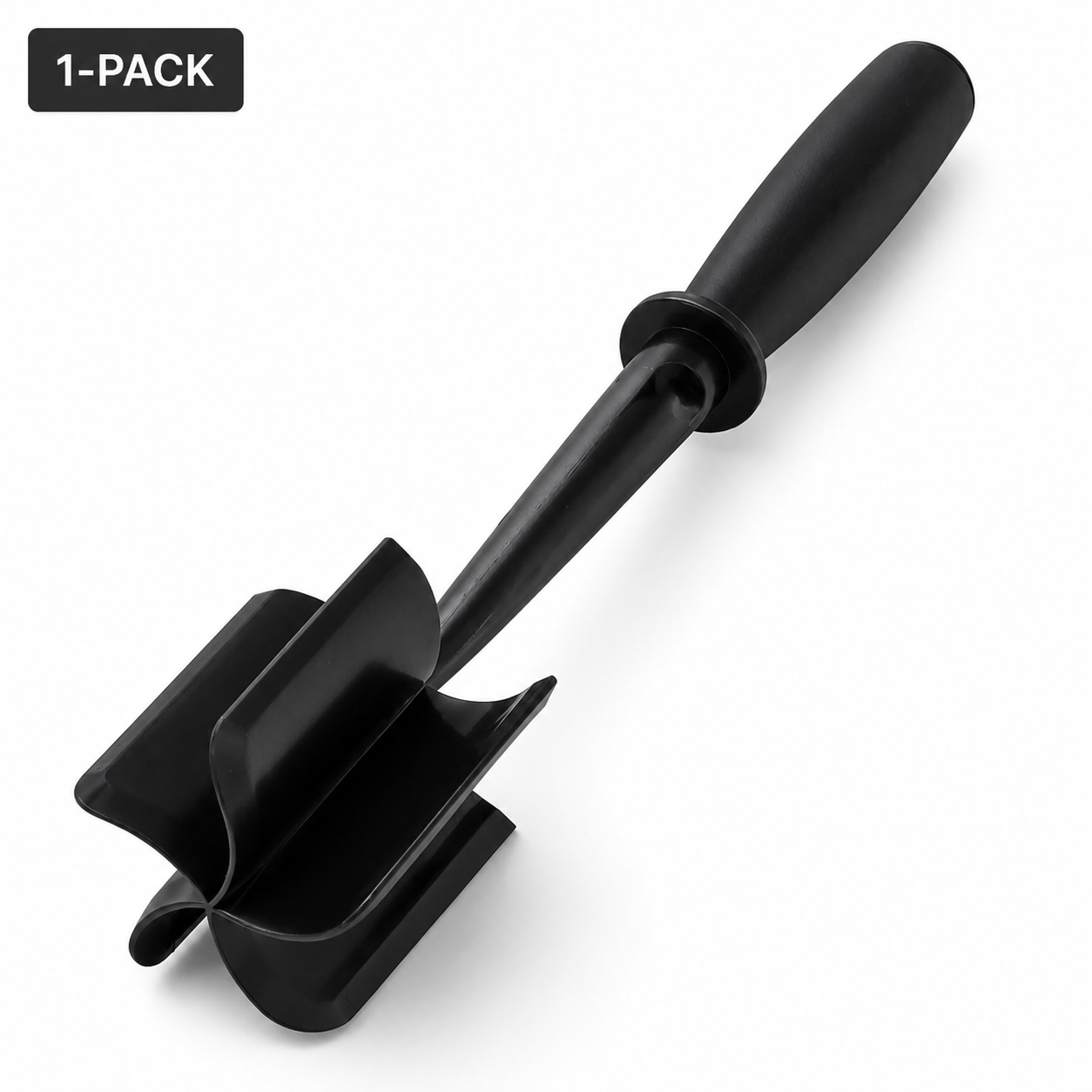 Meat Chopper Hamburger Masher | Get Even‑Sized Meat Crumbles With 5 Beveled Pinwheel Blades