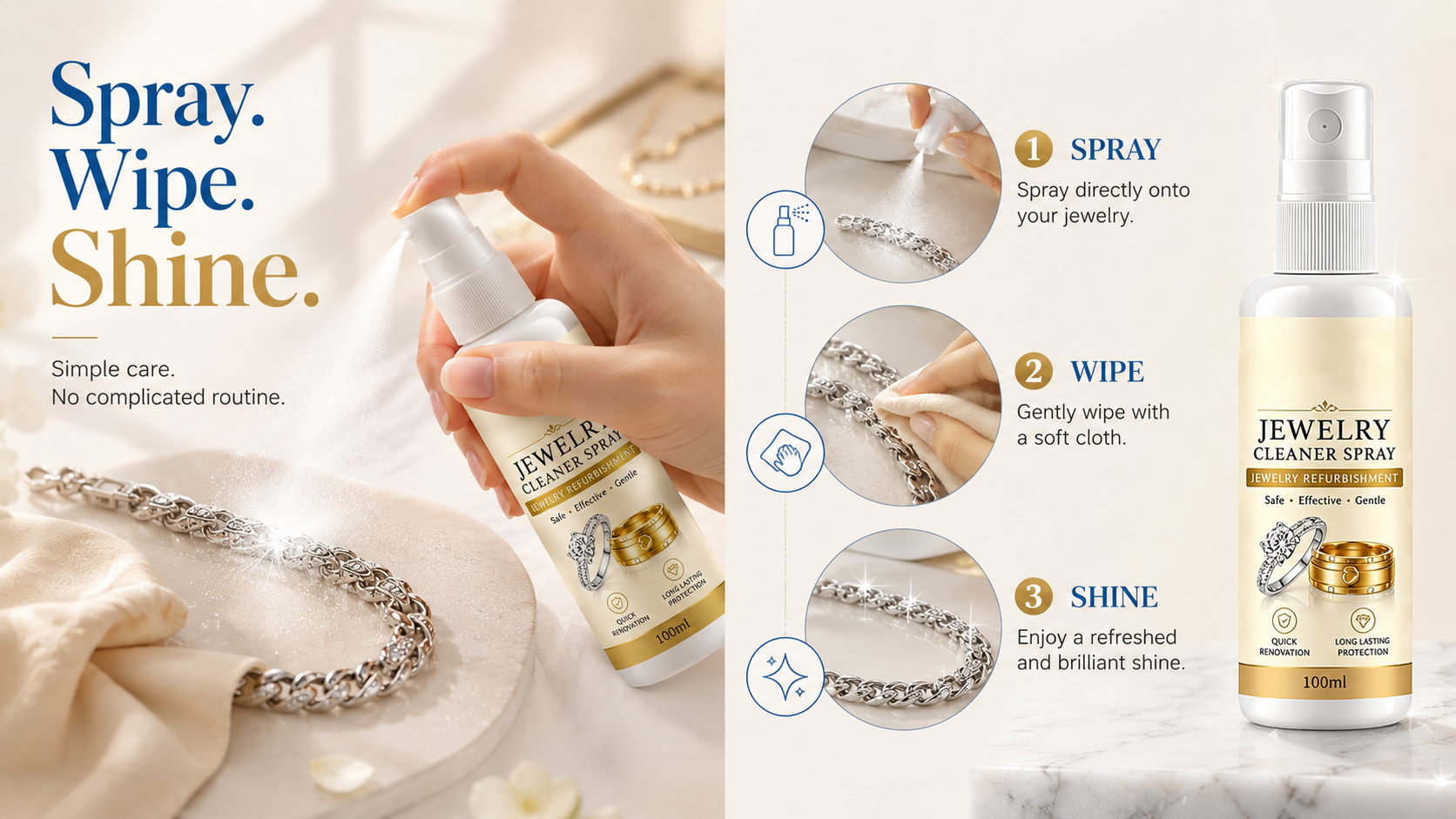 Spray. Wipe. Shine.
