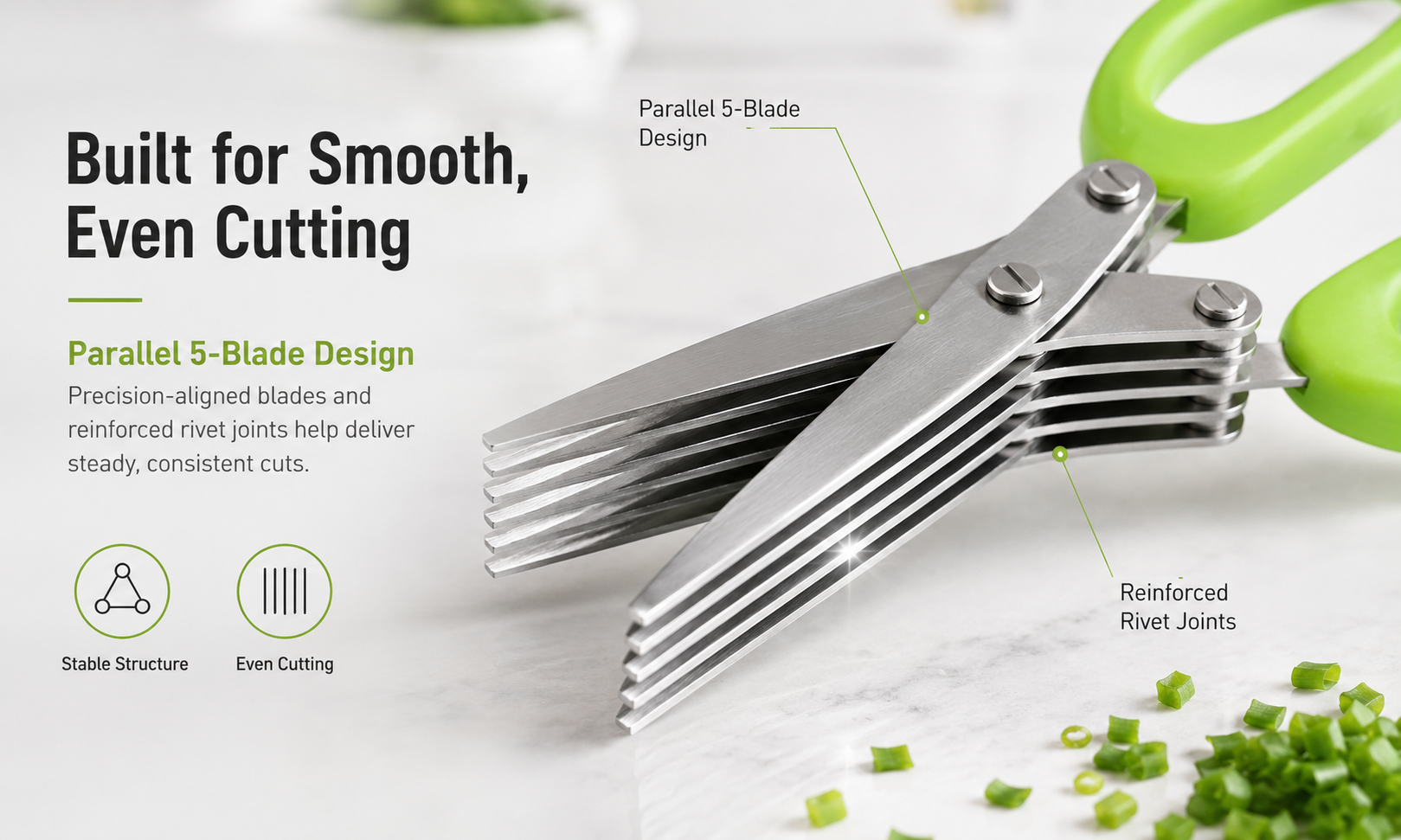 Smooth, Even Cutting