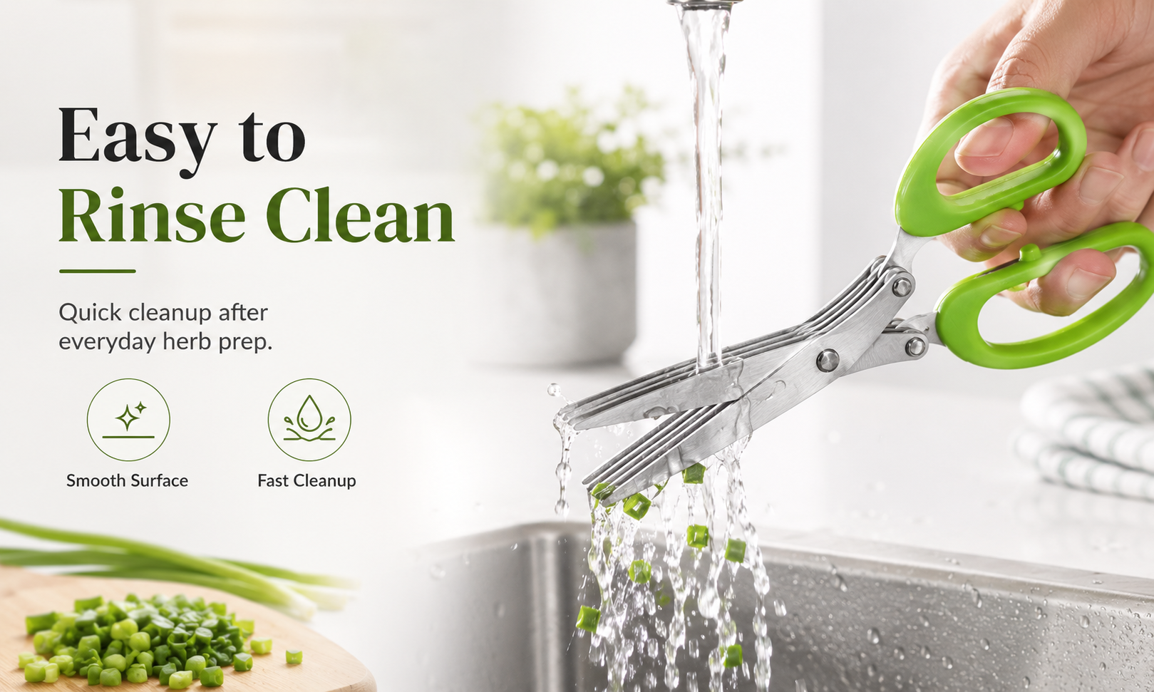 Easy to Rinse Clean