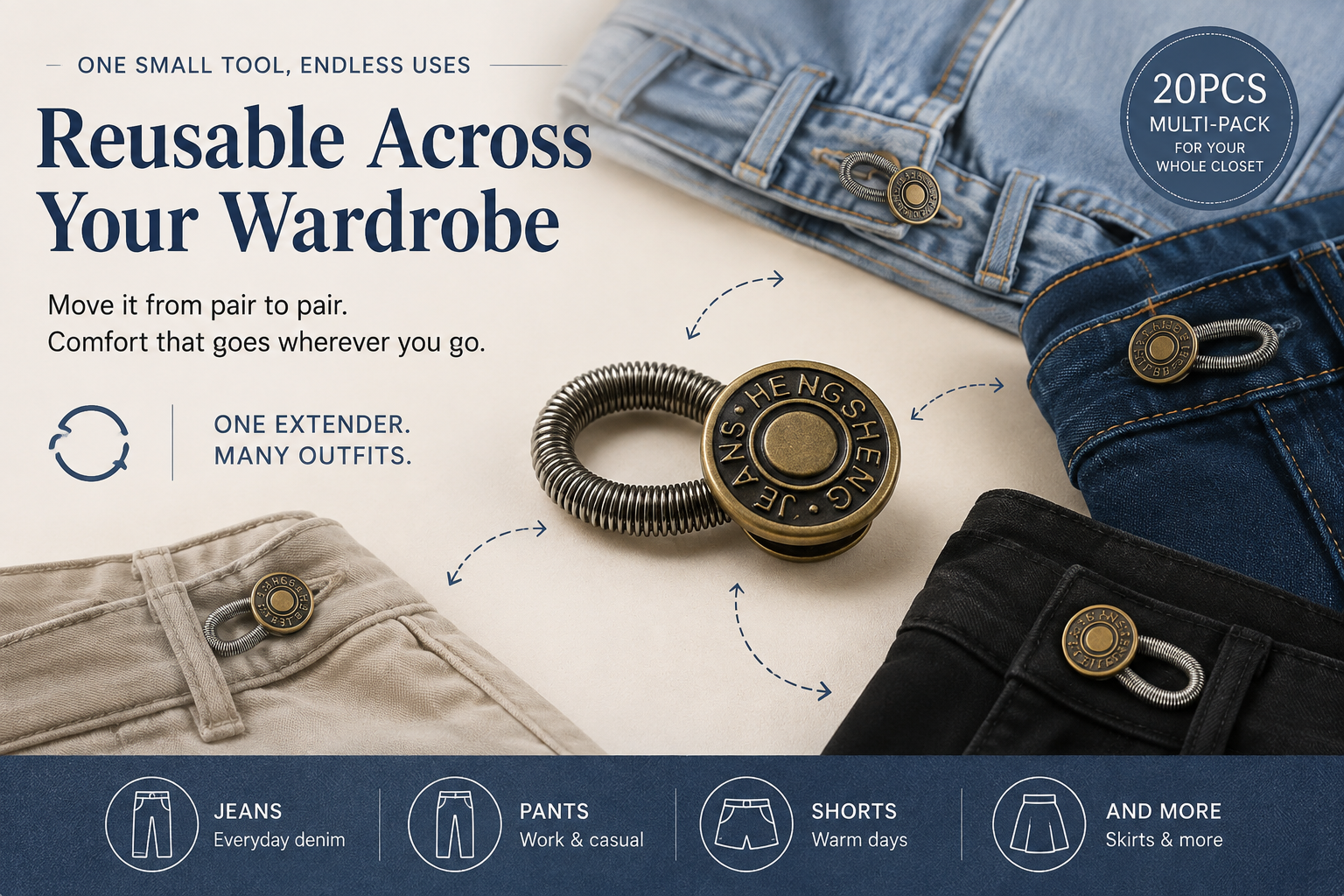 Reusable Across Your Wardrobe