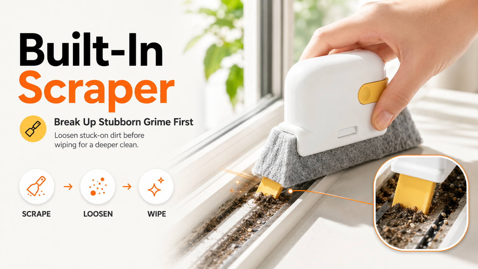 Break Up Stubborn Grime First