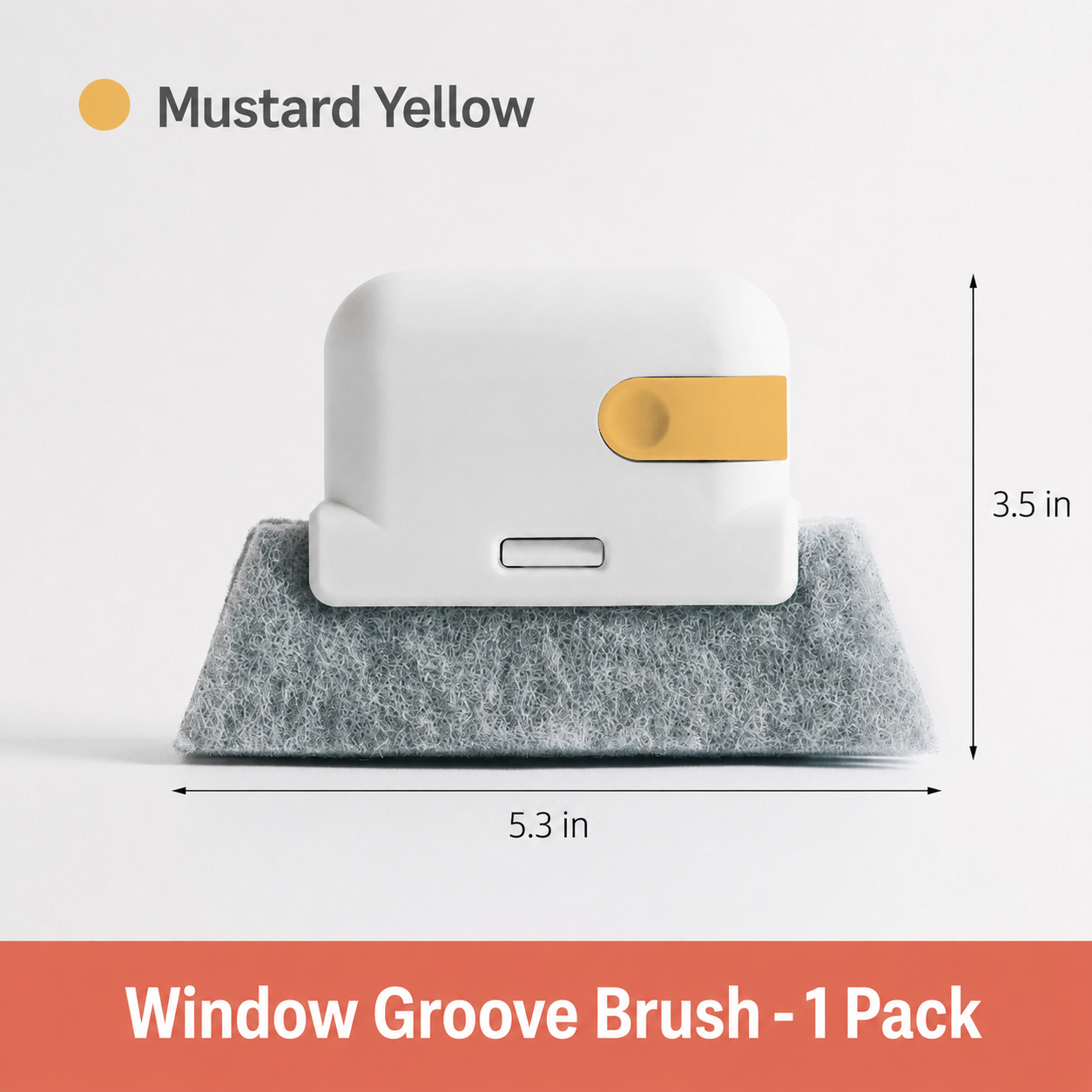 2-in-1 Window Track Cleaner – Built-In Scraper & Washable Deep-Cleaning Pad