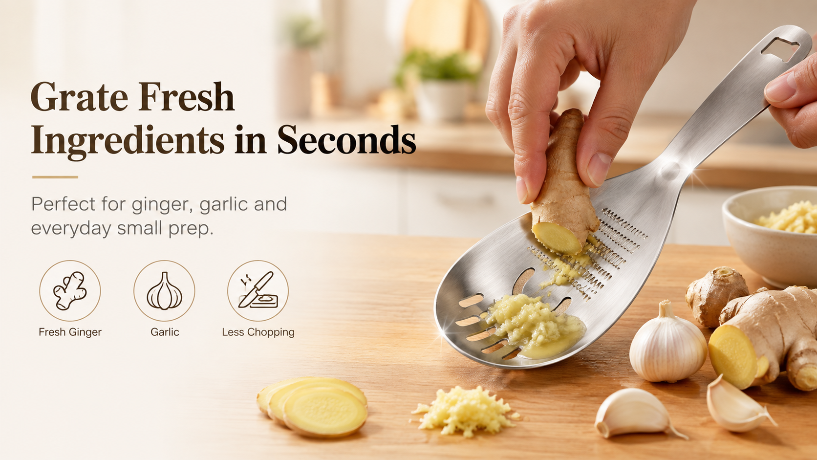 Grate Fresh Ingredients in Seconds