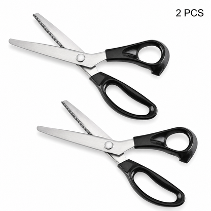 Heavy‑Duty Pinking Shears | Stainless Steel Zig Zag Sewing Scissors for Fabric & Craft Projects