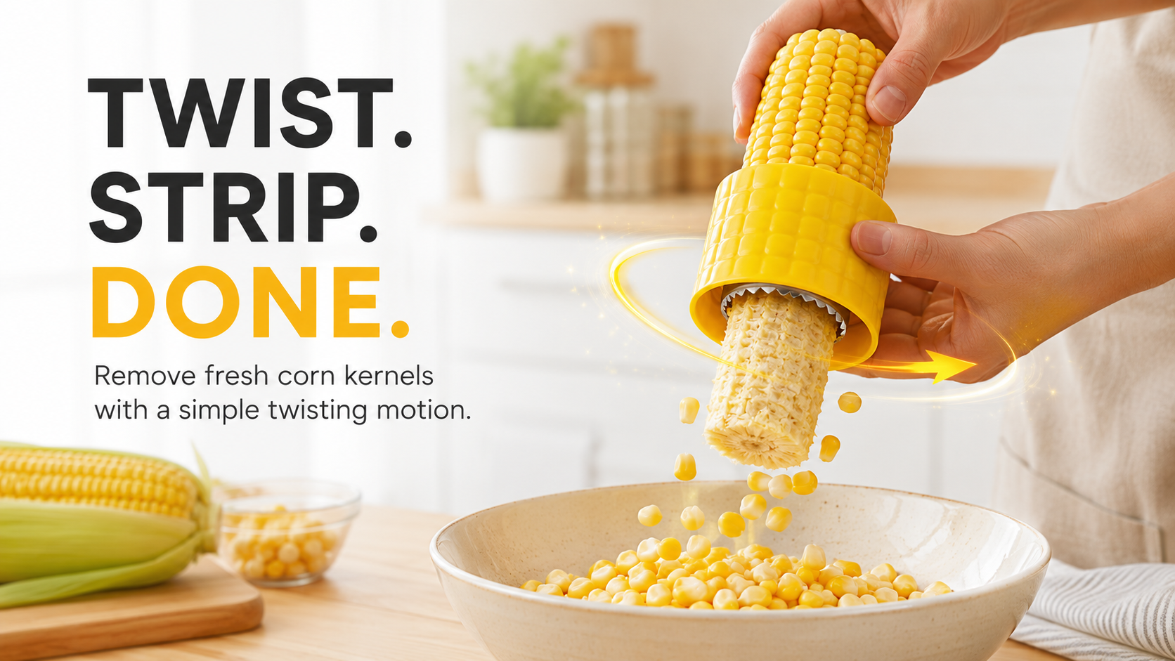 Fresh Corn in Seconds.