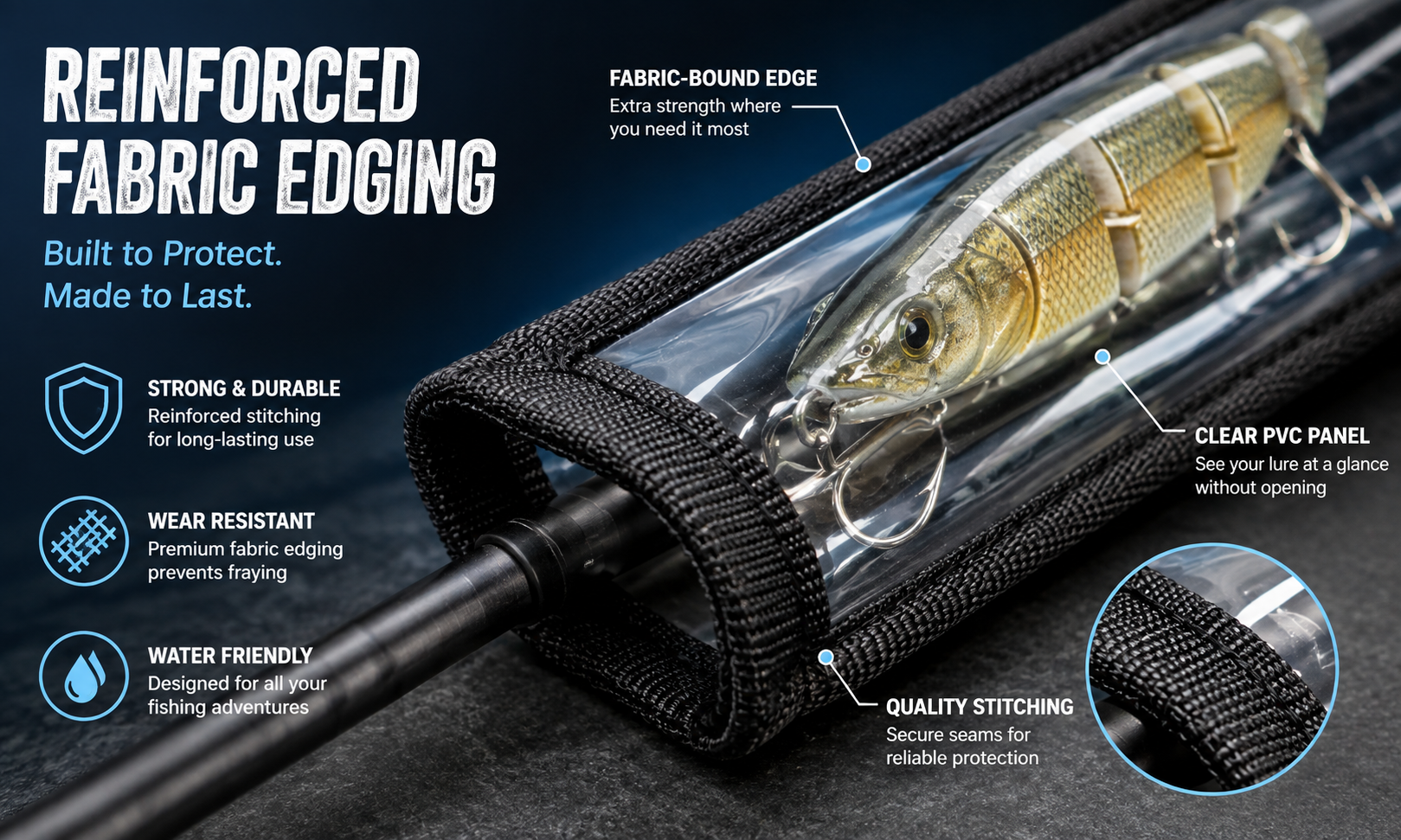 🛡️ Reinforced Fabric Edging