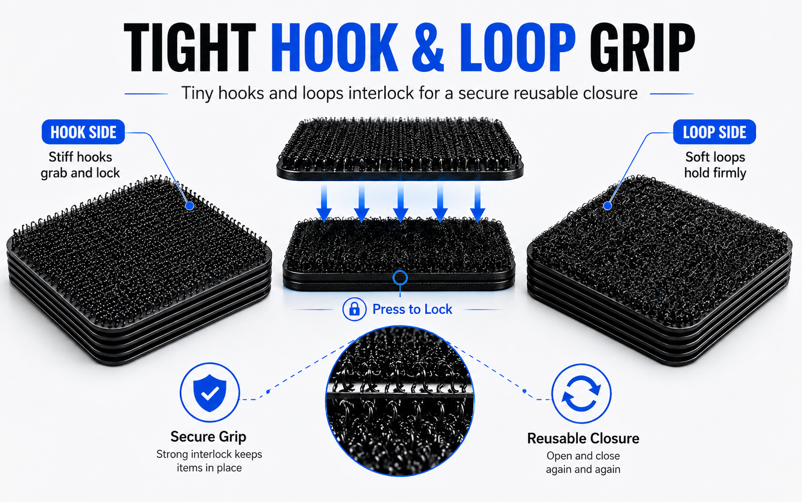 Tight Hook & Loop Grip